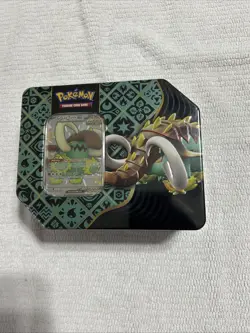 Pokemon Scarlet and Violet Great Tusk ex Paldean Fates Tin - Factory Sealed - Image 1