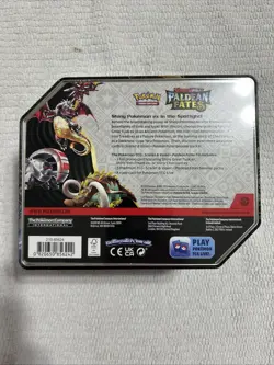 Pokemon Scarlet and Violet Great Tusk ex Paldean Fates Tin - Factory Sealed - Image 3