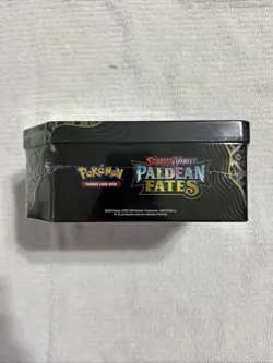 Pokemon Scarlet and Violet Great Tusk ex Paldean Fates Tin - Factory Sealed - Image 5