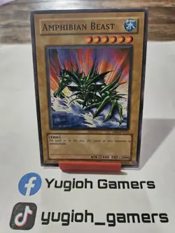 Yu-Gi-Oh Amphibian Beast DB1 Common Light Played - Image 1