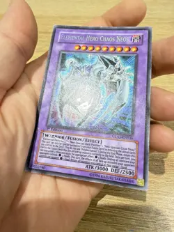 Yugioh Elemental Hero Chaos Neos Secret Rare 1st Edition GLAS - Image 2