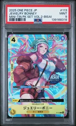 Jewelry Bonney Mini Tin Pack Vol. 2 Bisai PSA 9 One Piece Japanese - Image 1