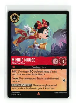 MINNIE MOUSE 114/204 RARE NON FOIL DISNEY LORCANA NM - Image 1