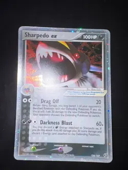 Pokemon TCG - Sharpedo ex 104/107 Deoxys - Holo Pokemon Card Eng NEARMINT - Image 1