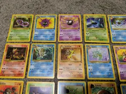 1999 Pokemon FOSSIL SET Unlimited Edition COMPLETE Uncommon Common Cards Lot NM - Image 2