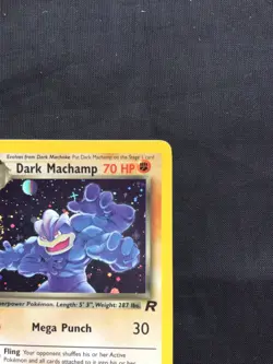 Pokemon Cards: Team Rocket 1st Edition Rare Holo: Dark Machamp 10/82 - Image 4