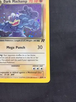 Pokemon Cards: Team Rocket 1st Edition Rare Holo: Dark Machamp 10/82 - Image 5
