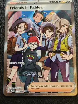 Pokemon TCG Friends in Paldea Trainer Supporter Prismatic Evolutions Card137/131 - Image 1