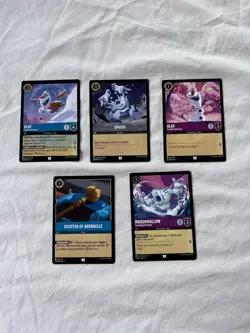 Lorcana Disney Frozen 5 Card Pack Olaf Smash Marshmallow Scepter of Arendelle 28 - Image 1