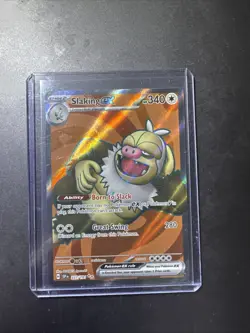 Pokemon TCG Slaking EX Full Art Ultra Rare Holo Card 227/191 Surging Sparks - Image 1