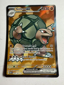 Golem ex - 189/165 - Pokemon 151 Full Art Ultra Rare Card NM - Image 1