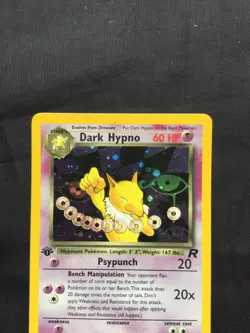 Pokemon Cards: Team Rocket 1st Edition Rare Holo: Dark Hypno 9/82 - Image 2
