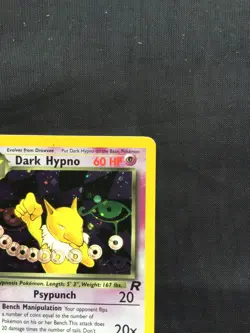 Pokemon Cards: Team Rocket 1st Edition Rare Holo: Dark Hypno 9/82 - Image 4