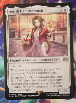Aerith Gainsborough Magic the Gathering Rare Card Final Fantasy - Image 1
