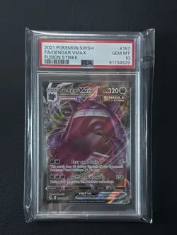Gengar VMAX PSA 10 Full Art Secret 157/264 Pokemon Card Swsh08: Fusion Strike - Image 1