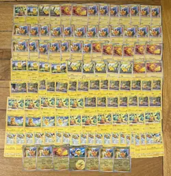 110X Pokemon Pikachu Cards (2017-2024) Bundle Joblot including Reverse Holos - Image 2