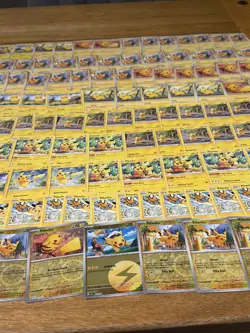 110X Pokemon Pikachu Cards (2017-2024) Bundle Joblot including Reverse Holos - Image 3
