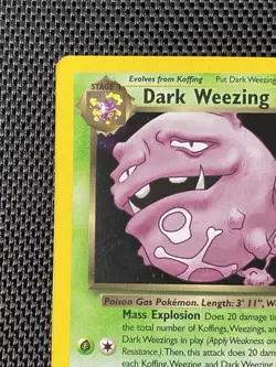 Dark Weezing 14/82 Holo Rare Team Rocket Unlimited WOTC Pokemon Card LP+ TCG Vtg - Image 2