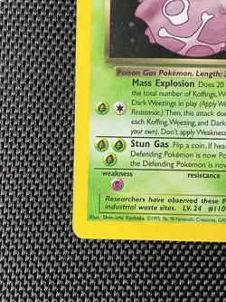 Dark Weezing 14/82 Holo Rare Team Rocket Unlimited WOTC Pokemon Card LP+ TCG Vtg - Image 5