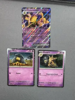 Abra 063 + Kadabra 064 + Alakazam ex SVP 050 MINT 151 Promo 3 Card Set Pokemon M - Image 1