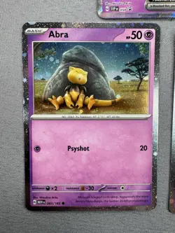 Abra 063 + Kadabra 064 + Alakazam ex SVP 050 MINT 151 Promo 3 Card Set Pokemon M - Image 3
