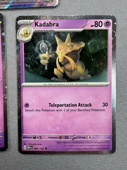 Abra 063 + Kadabra 064 + Alakazam ex SVP 050 MINT 151 Promo 3 Card Set Pokemon M - Image 4