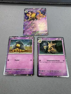 Abra 063 + Kadabra 064 + Alakazam ex SVP 050 MINT 151 Promo 3 Card Set Pokemon M - Image 5