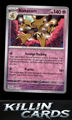 Reverse Holofoil Alakazam 082/167 Pokemon Rare SV06: Twilight Masquerade Card NM - Image 1