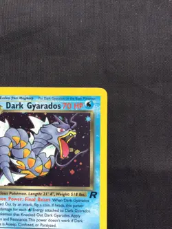 Pokemon Cards: Team Rocket 1st Edition Rare Holo: Dark Gyarados 8/82 - Image 4