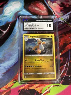 Pokemon Graded Card- 2017 Dragonite 96/149 Holo Rare Sun & Moon CGC Gem Mint 10 - Image 1