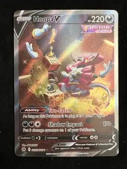 Hoopa V GG53/GG70 Ultra Rare Crown Zenith: Galarian Gallery Pokemon Card NM - Image 2