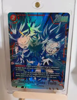 FB08-009 SR* Alt Art Son Goten/ Trunks :Youth Dragon Ball Z Super Card Game - Image 1