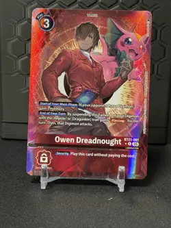 WORLD CONVERGENCE Owen Dreadnought Alt Art BT21-081 R Digimon Card English NM - Image 1