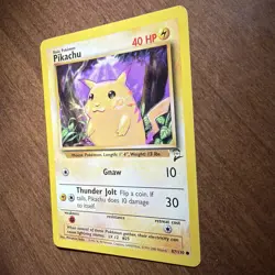 2nd Edition Pikachu YELLOW CHEEKS Base Set 1999 Pokemon Card - Image 4