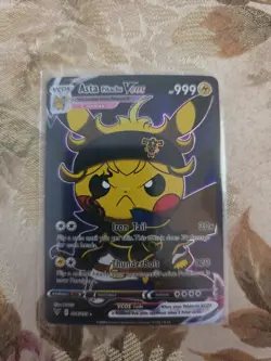 Asta Pikachu Vcos Pokemon Fan Art Custom Card - Image 1