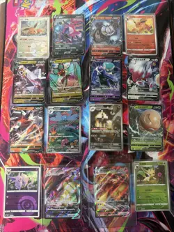 Pokemon 16 Card Lot nm V Max Mega Amazing Ex HOLO Rare Hits Only F115 - Image 1