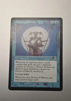 Decree of Silence Scourge Regular LP Magic The Gathering MTG Card - Image 1