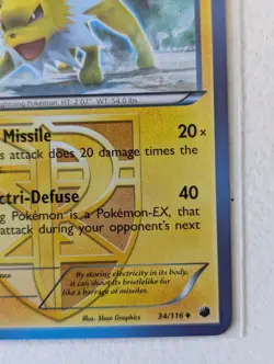 JOLTEON 34/116 PLASMA FREEZE SET, UNCOMMON NON-HOLO POKEMON TCG CARD - Image 5