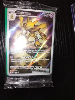 Pokemon Alakazam TCG Mega Evolution Promo Card ETB 009 NM Condition - Image 1