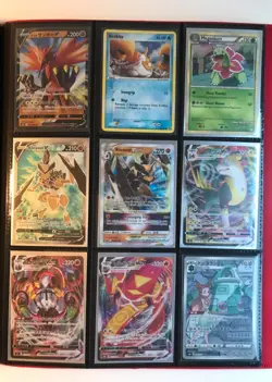 9 pokemon cards - some promos and some Japanese-the meganium is slightly played - Image 1