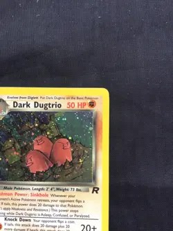 Pokemon Cards: Team Rocket 1st Edition Rare Holo: Dark Dugtrio 6/82 - Image 4
