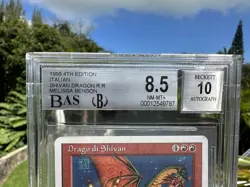 SHIVAN DRAGON, ARTIST PROOF, REVISED/UNLIMITED ITALIAN, 1995 MTG, MELISSA BENSON - Image 3