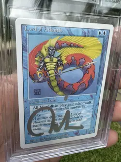 LORD OF ATLANTIS, ARTIST PROOF, REVISED, 1994 MTG, MELISSA BENSON, BAS 10!! - Image 3