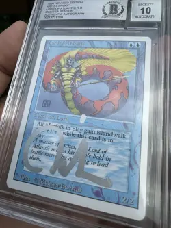 LORD OF ATLANTIS, ARTIST PROOF, REVISED, 1994 MTG, MELISSA BENSON, BAS 10!! - Image 4