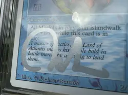 LORD OF ATLANTIS, ARTIST PROOF, REVISED, 1994 MTG, MELISSA BENSON, BAS 10!! - Image 5