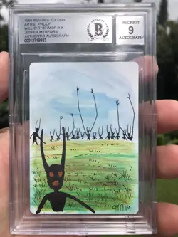 WILL-O'-THE-WISP, ARTIST PROOF, REVISED, 1994 MTG, JESPER MYRFORS, BAS 9 - Image 2