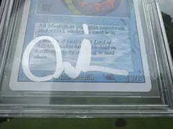 LORD OF ATLANTIS, ARTIST PROOF, REVISED, 1994 MTG, MELISSA BENSON, BAS 10!! - Image 4