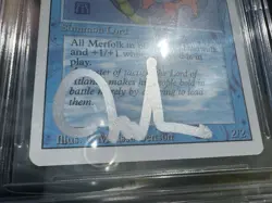 LORD OF ATLANTIS, ARTIST PROOF, REVISED, 1994 MTG, MELISSA BENSON, BAS 10! - Image 4