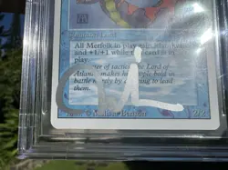 LORD OF ATLANTIS, ARTIST PROOF, REVISED, 1994 MTG, MELISSA BENSON, BAS 10! - Image 4