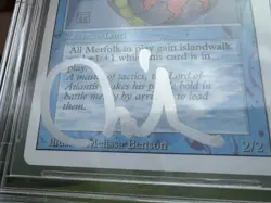 LORD OF ATLANTIS, ARTIST PROOF, REVISED, 1994 MTG, MELISSA BENSON, BAS 10! - Image 4